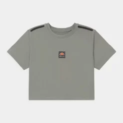 Ellesse ASALI CROPPED UNISEX - T-shirt Imprimé - Light Grey