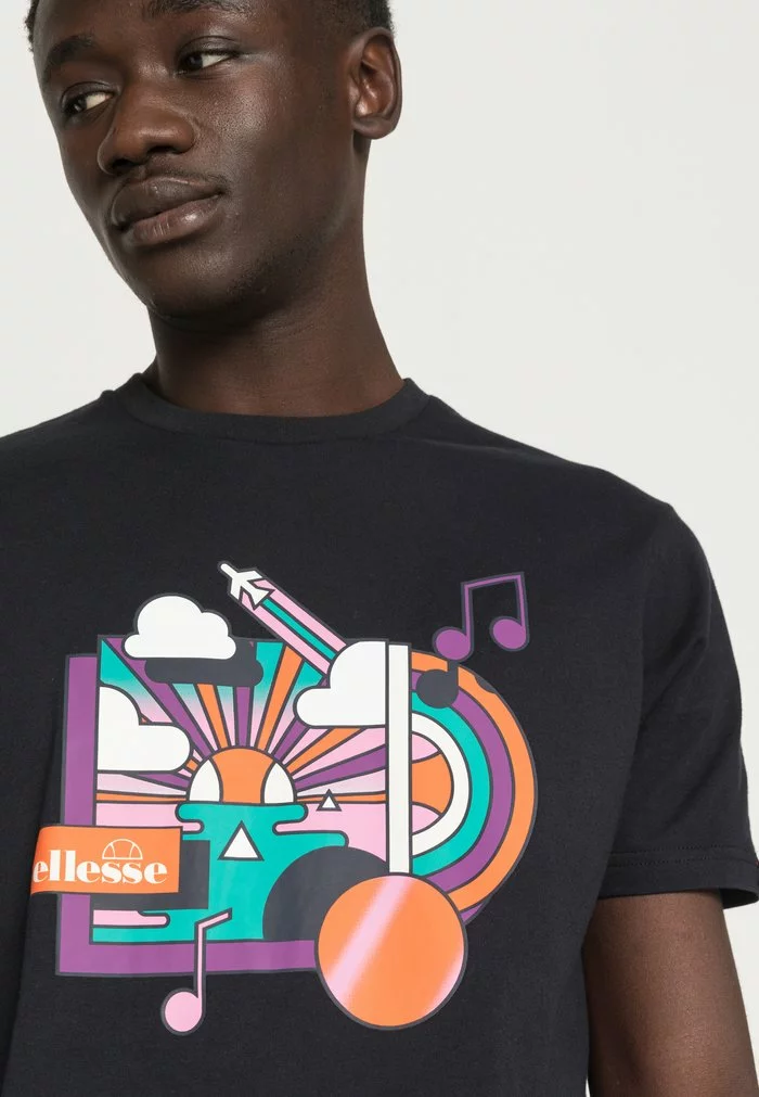 Ellesse MATTEI - T-shirt Imprimé - Black 5 Ellesse MATTEI - T-shirt Imprimé - Black – Image 5
