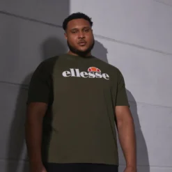 Ellesse PRADO TEE - T-shirt Imprimé - Khaki