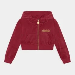 Ellesse HAYLEE HOODY - Sweat à Capuche Zippé - Burgundy