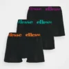 Ellesse HALI FASHION TRUNKS 3 PACK - Shorty - Black/multi-coloured